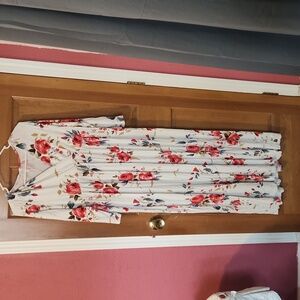 Maternity long sleeve floral dress